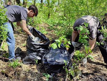 Продолжается благоустройство рощи «Красная весна»